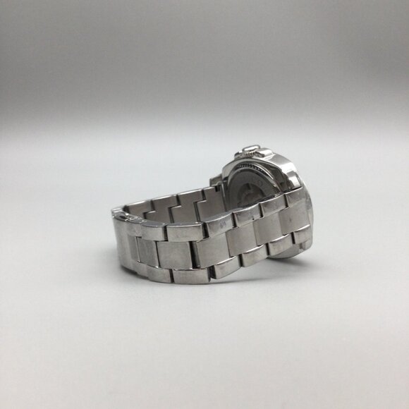 Coach Boyfriend Watch Women 35mm Silver Tone Bling Logo Dial New Battery 6" - Picture 8 of 13